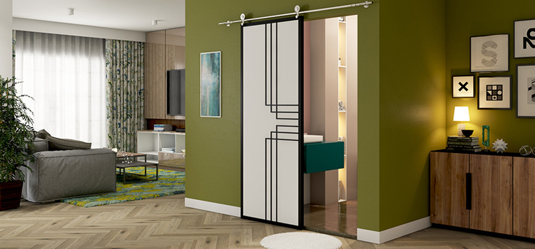 sliding bathroom door installation in Wildomar
